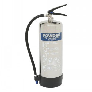 Firechief Elite Powder Fire Extinguisher Polished Alloy